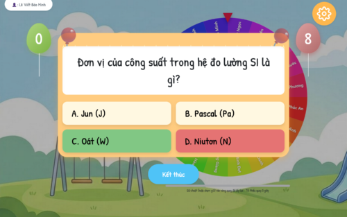 🎯 Vòng quay Tri Thức